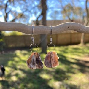Natural abalone earrings